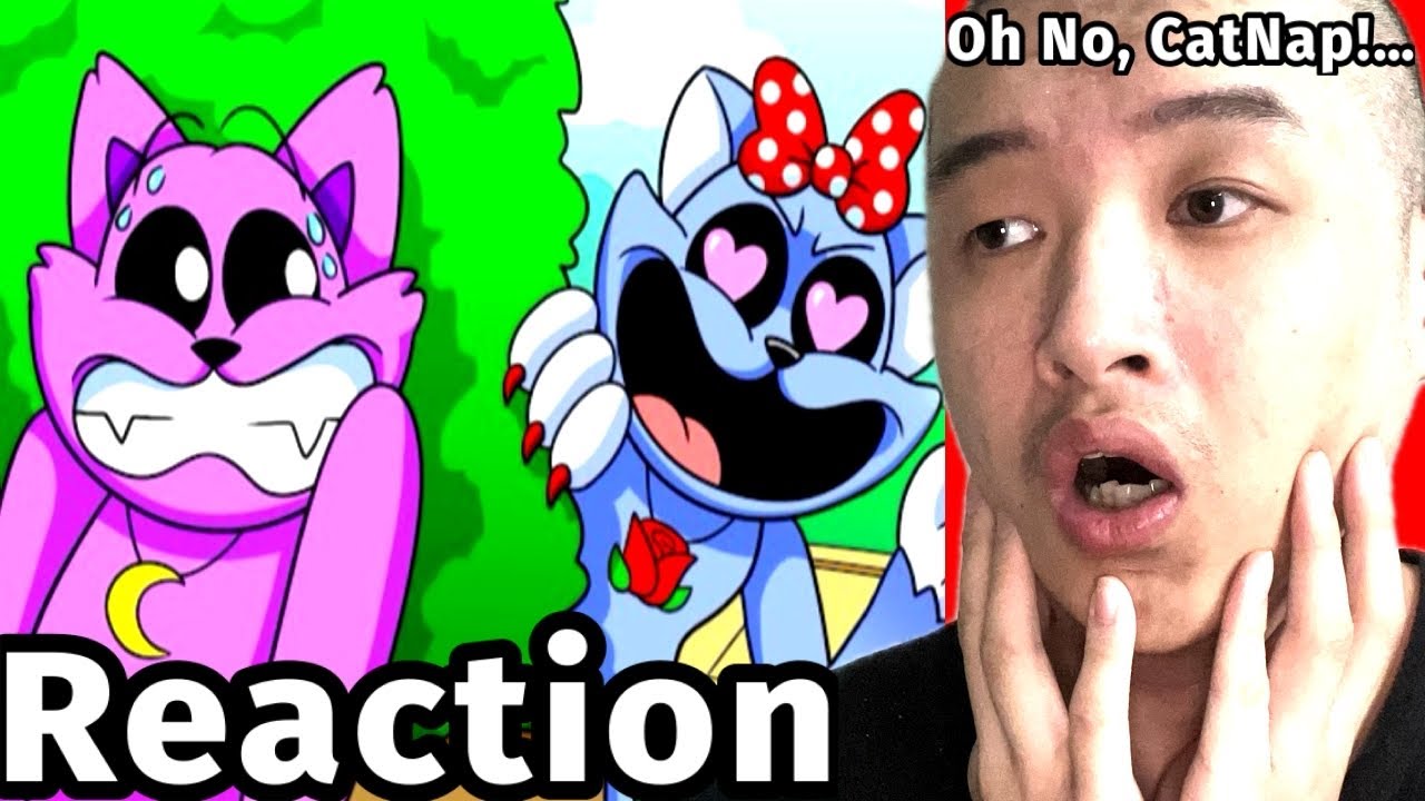 Reacting to CATNAP: A DARK LOVE STORY... (Cartoon Animation) by GameToons