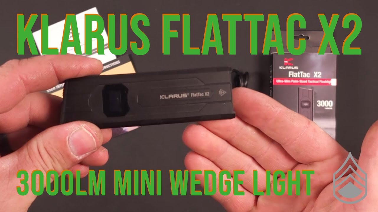 Klarus FlatTac X2 - Mighty Flat Tactical Light With A Mini Size!