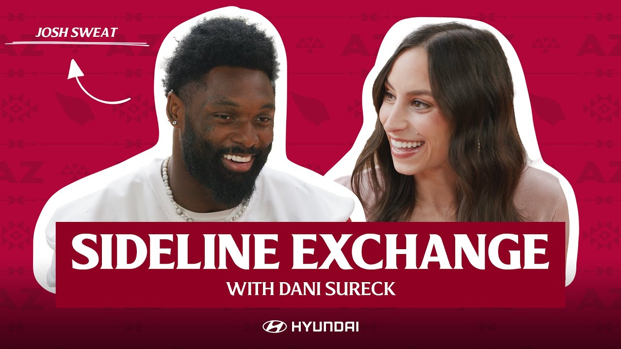 Josh Sweat Sideline Exchange | AZ Cardinals