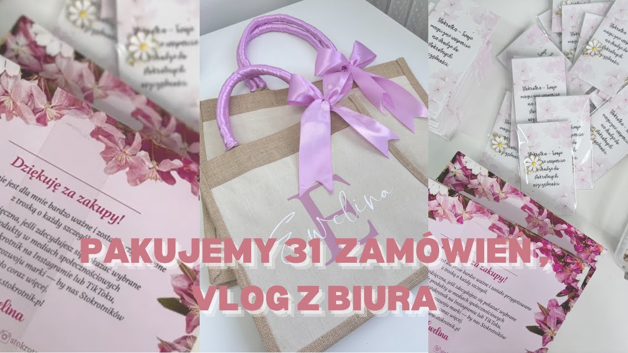 Pakujemy 31 zamówień | Vlog z biura | Nr 1 | Mała działalność