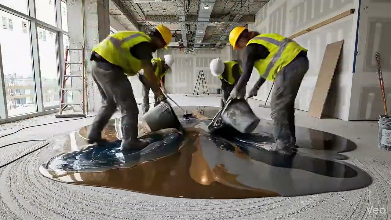 “Luxury Epoxy Floor Installation | Satisfying Timelapse”