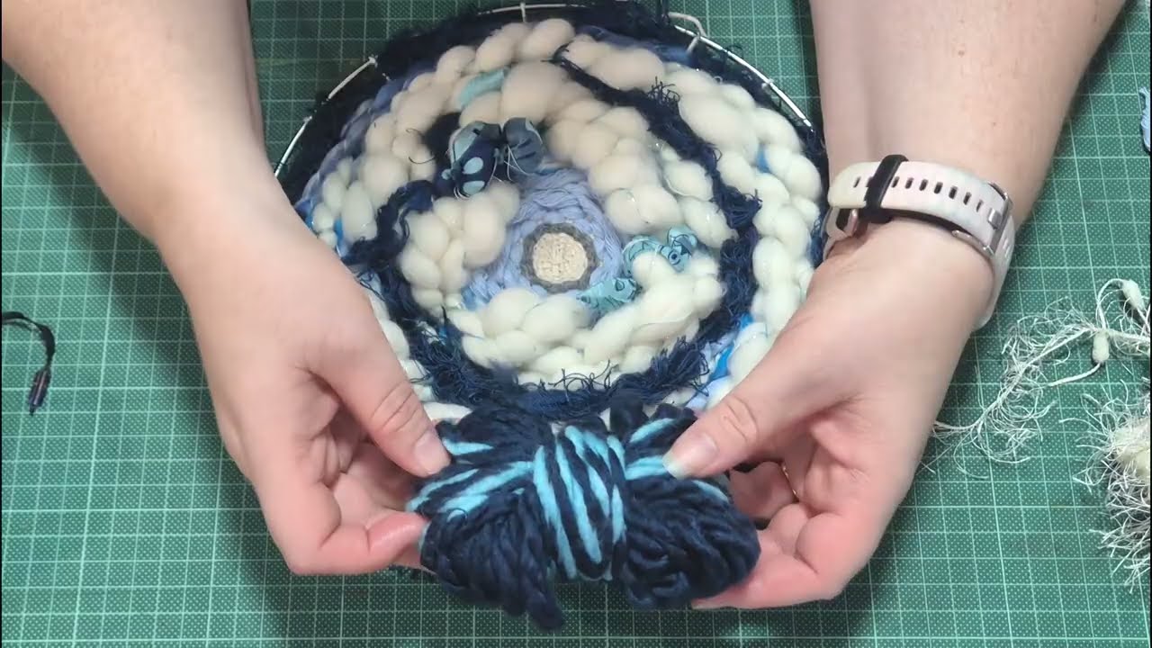 Complete Super Cut of STORMY SKY - Circle Hoop Weaving #weaving #wallart #diy #handicraft #handmade