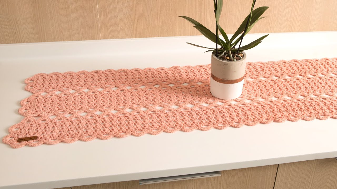 Trilho de Mesa de Crochê por Marcelo Nunes