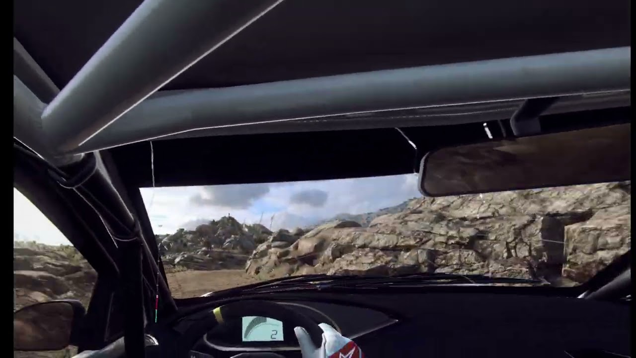 First attempt at Dirt Rally 2.0 in VR