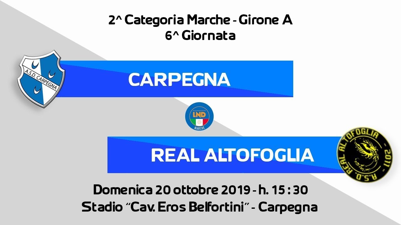 Carpegna - Real Altofoglia 1-2 (sintesi)