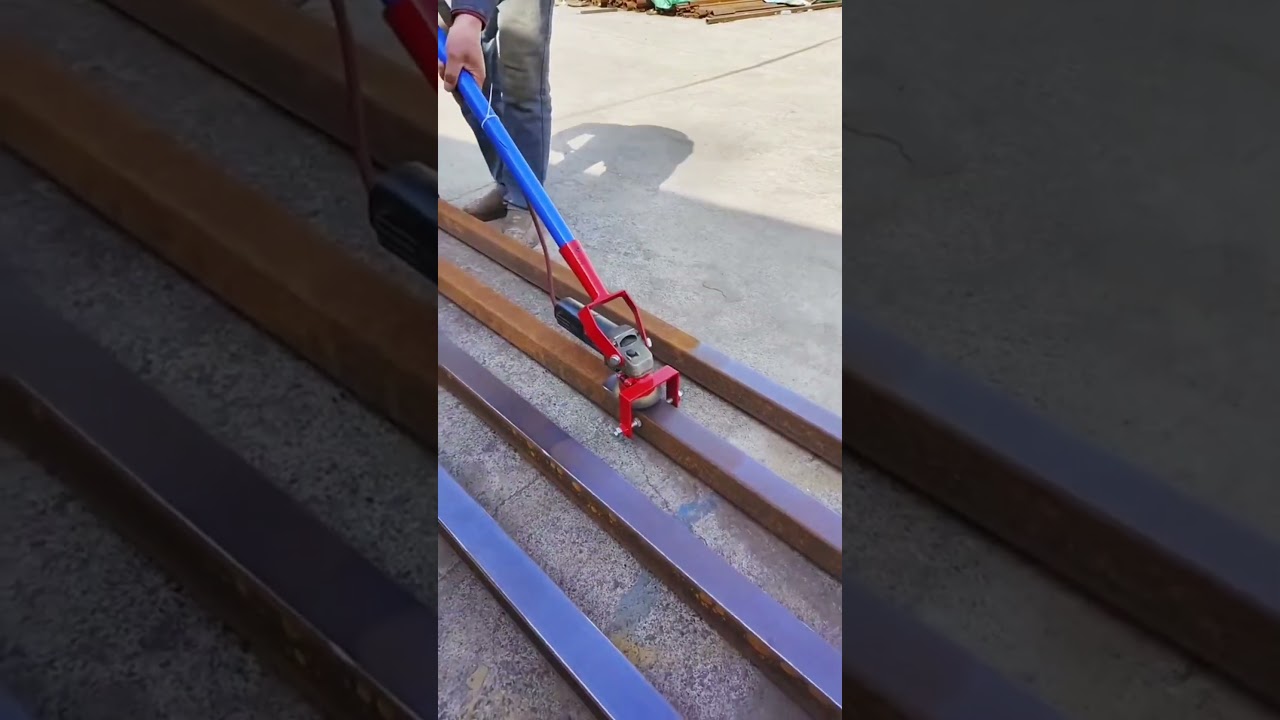 GENIUS Invention! Converting An Angle Grinder Into A Pipe Resurfacing Master