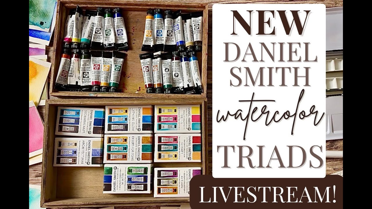 *NEW* 5ml Watercolor Triads from DANIEL SMITH - Let's Swatch!