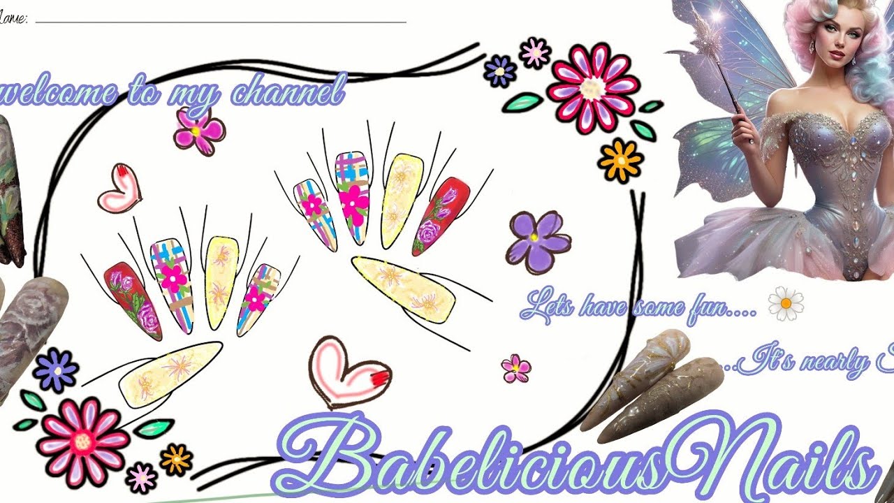 ✨🌷🪷Korean v affordable gels? Paint along with me 🪷🌷✨#springnails#floralart #nails #idomyownnails 