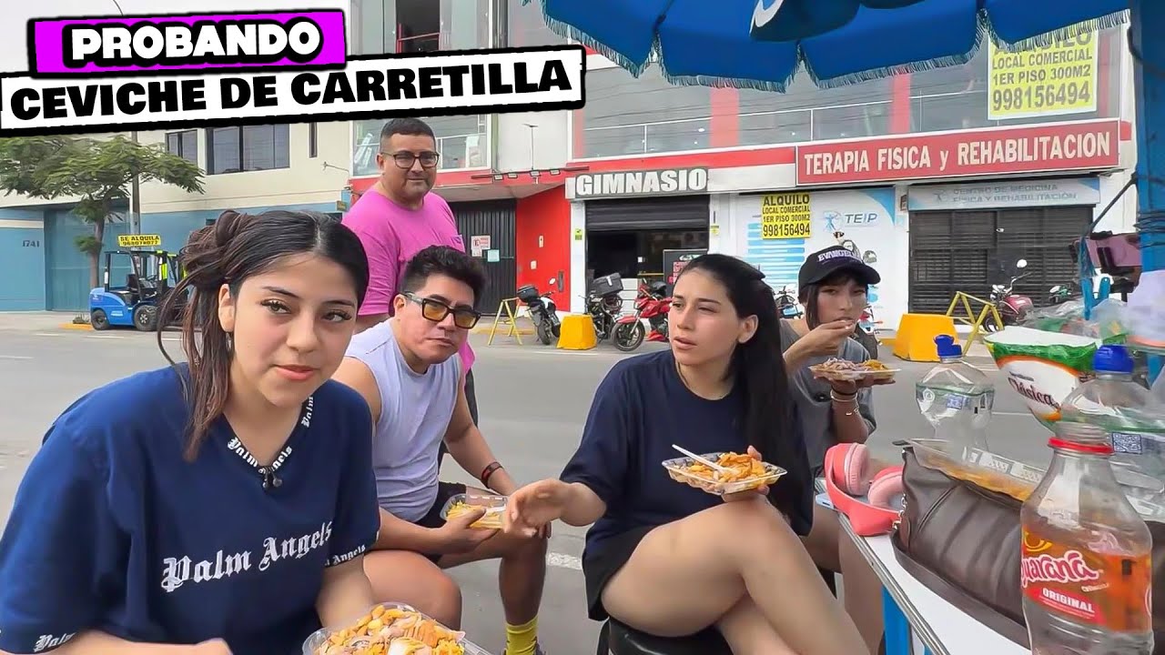 ZULLY PROBANDO CEVICHE DE CARRETILLA CON EMETSUKI Y SIDERAL