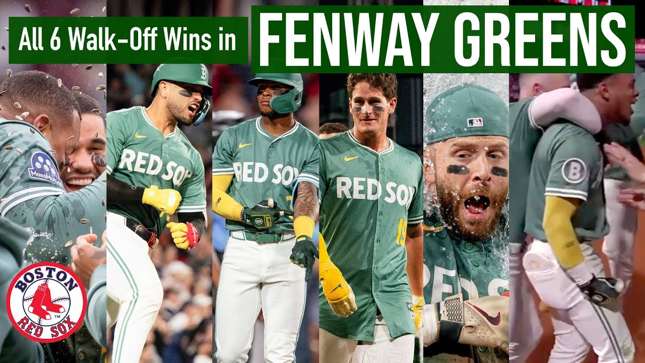 Red Sox Clinch Playoffs in Style: All 6 Walk-Off Wins in the Fenway Greens Back-to-Back