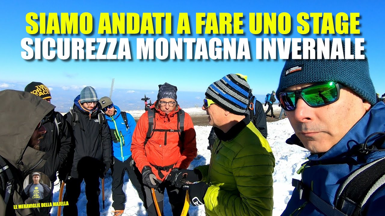 Siamo andati a fare uno stage sicurezza montagna invernale