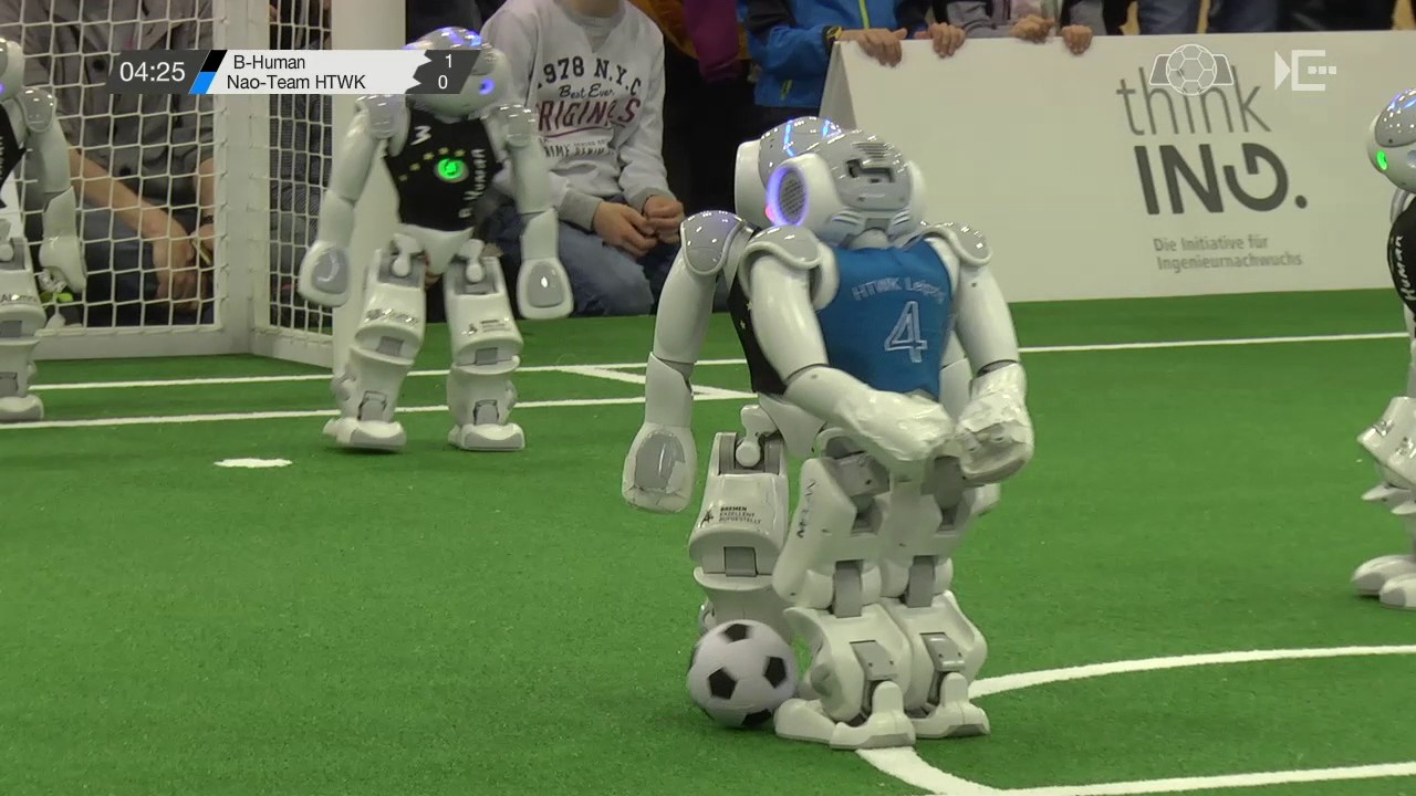 SPL: B-Human – Nao-Team HTWK (Final) [RoboCup German Open 2017]