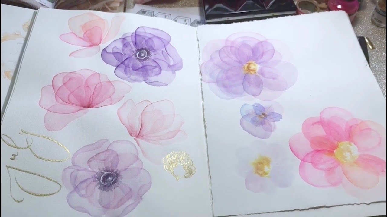 Transparent Watercolor Florals