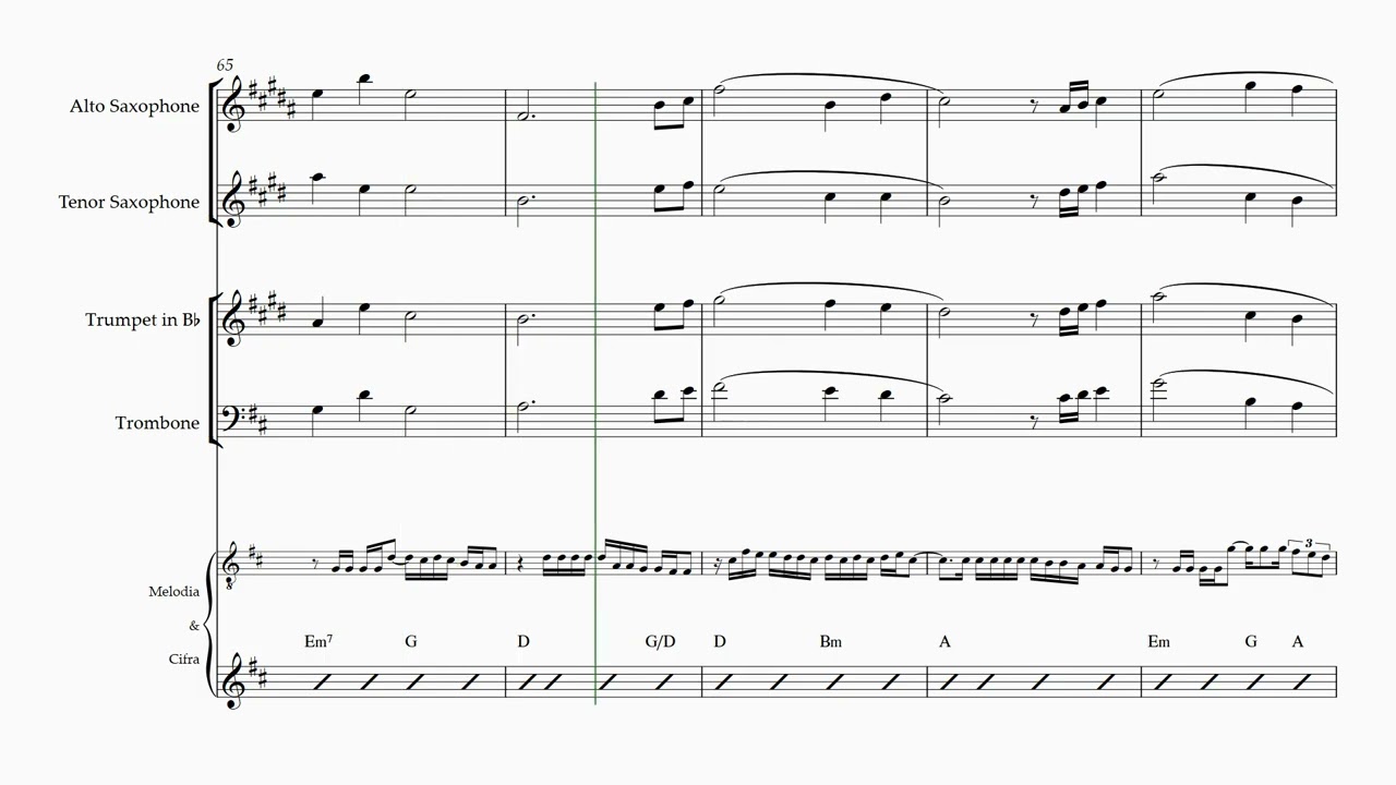 Anderson Freire - Medley [PARTITURA(sheet music) para Naipe de METAIS ]👇PARTITURA PDF👇