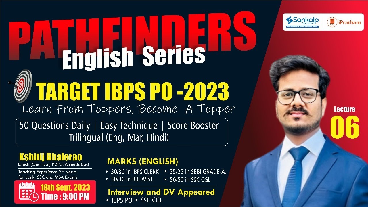 PATHFINDERS Special English Series ||  Spot the Errors... Lecture 6 || Kshitij Bhalerao