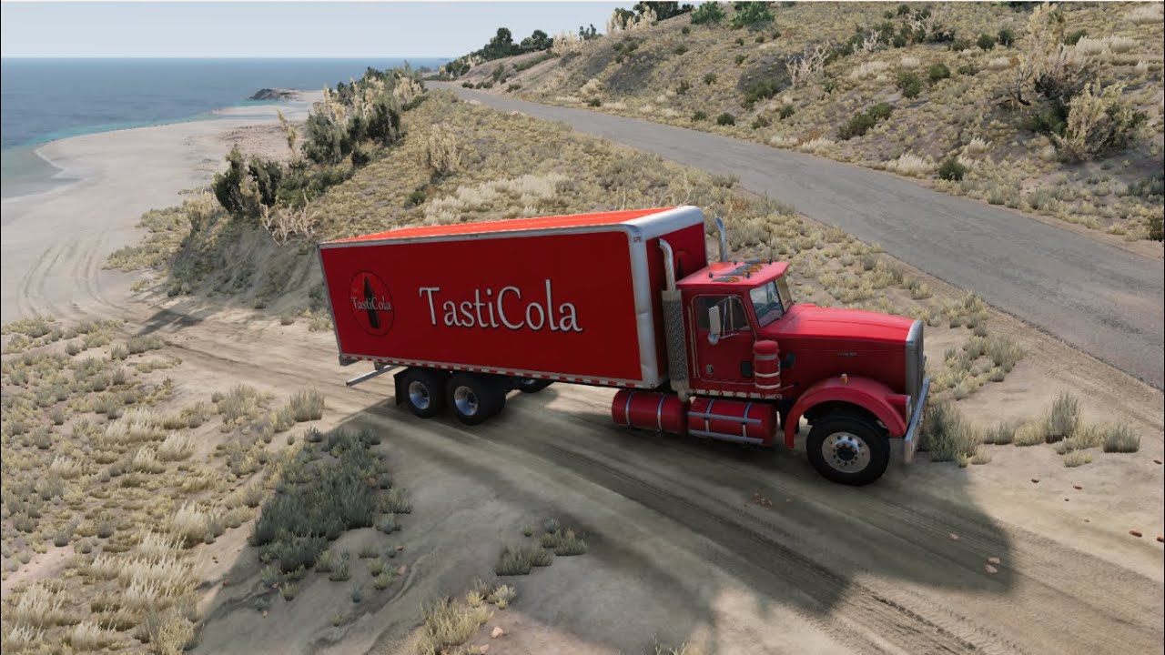 BeamNG drive Truck Simulator Dangerous Offroad Driving