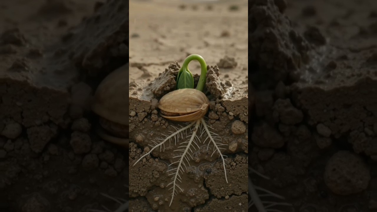 A Tiny seed | 4k #lifecycle #plantlife #nature #naturestories #subhanallah #allahcreation