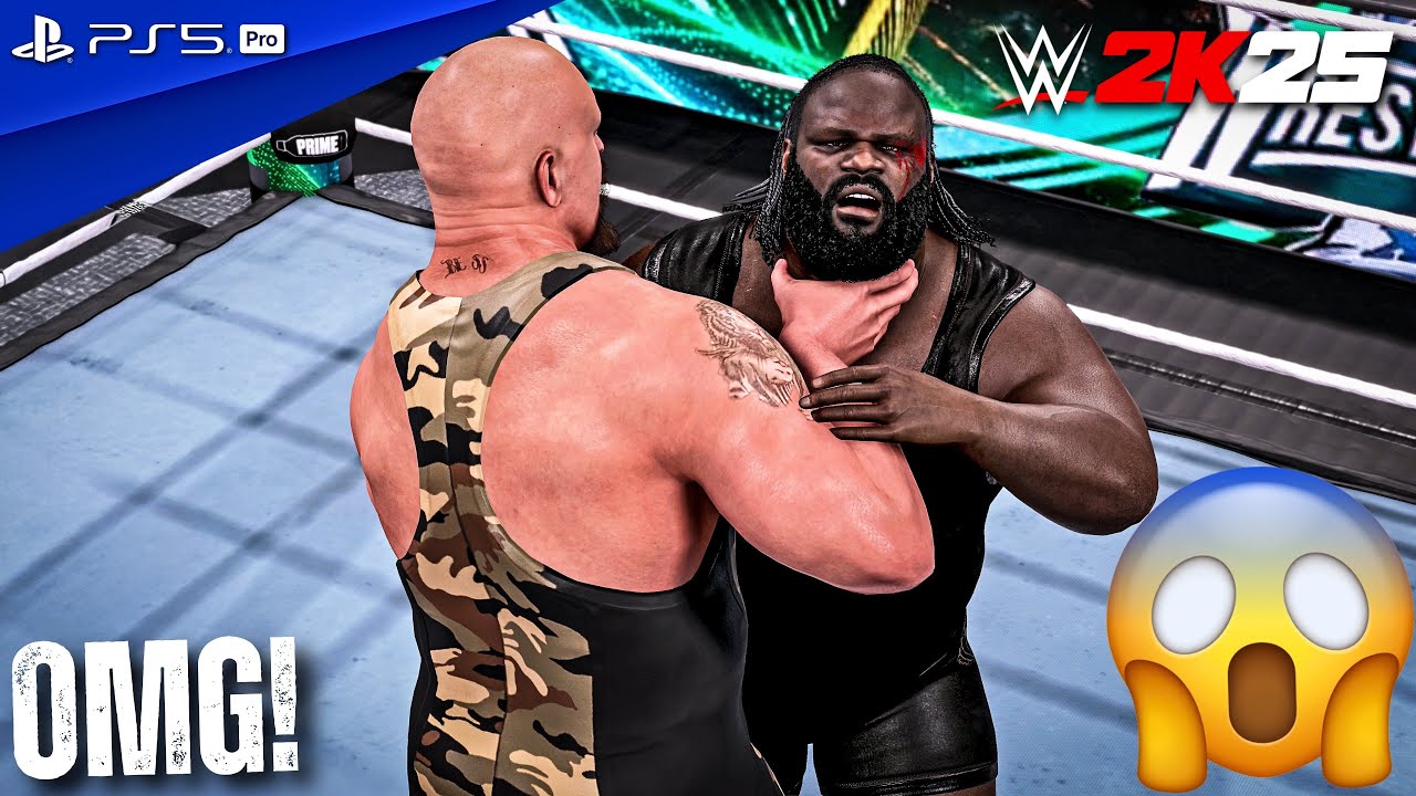 WWE 2K25 — Биг Шоу против Марка Генри — полный матч на WrestleMania XL | PS5 Pro [4K60]