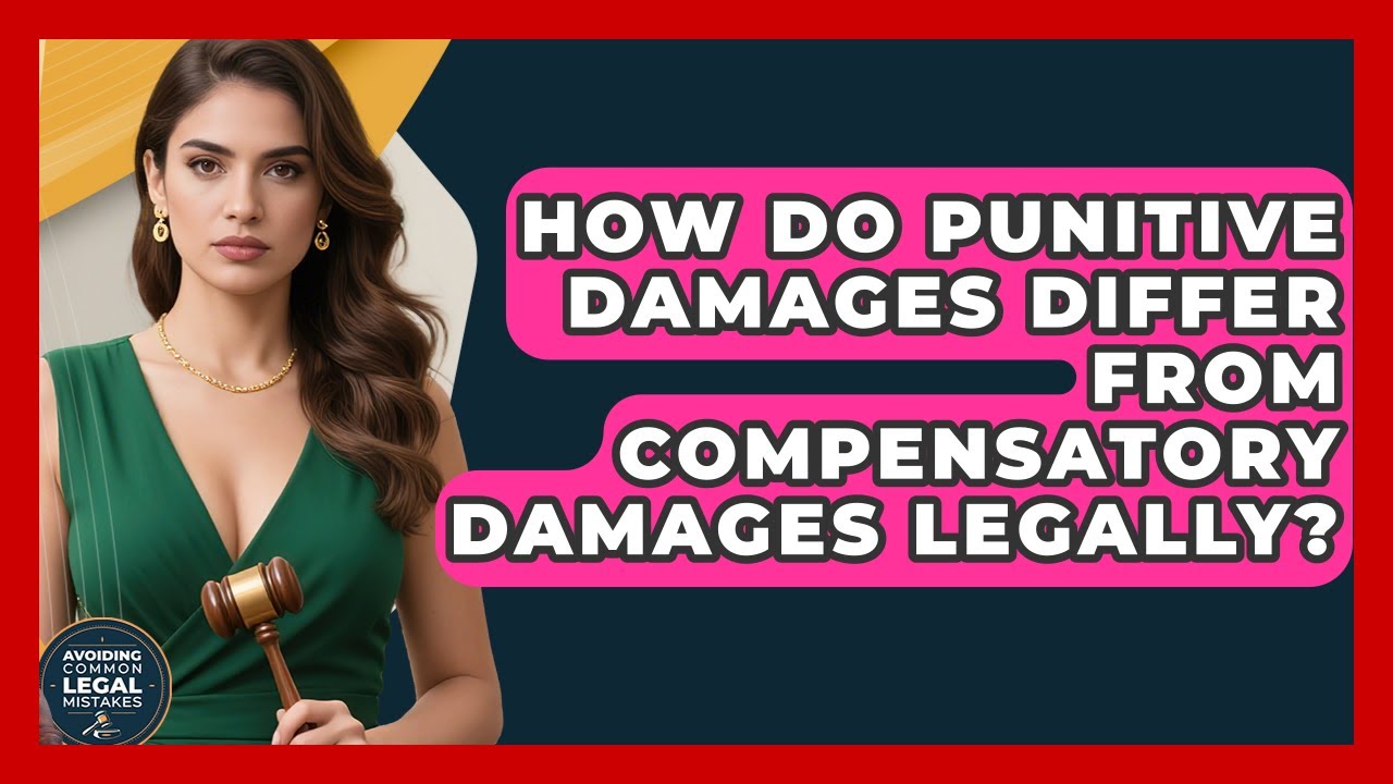How Do Punitive Damages Differ From Compensatory Damages Legally? - Avoiding Common Legal Mistakes