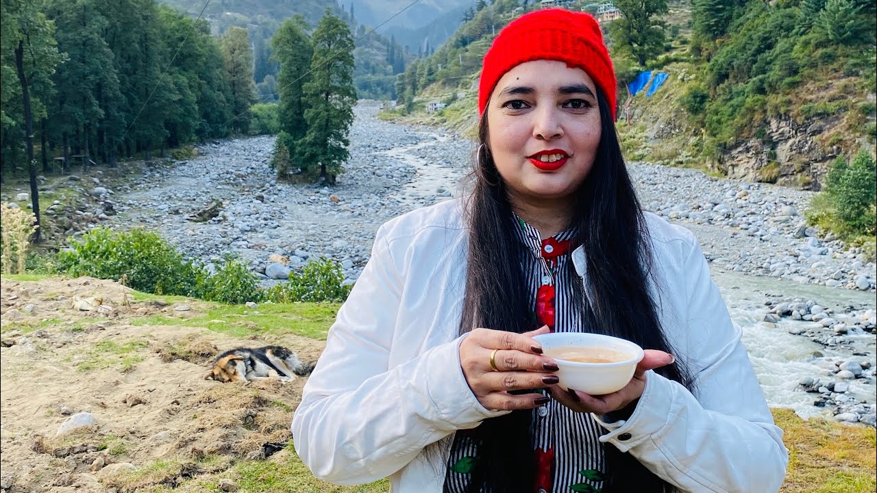 My first experience of cooking outdoor in Manali❤️❤️