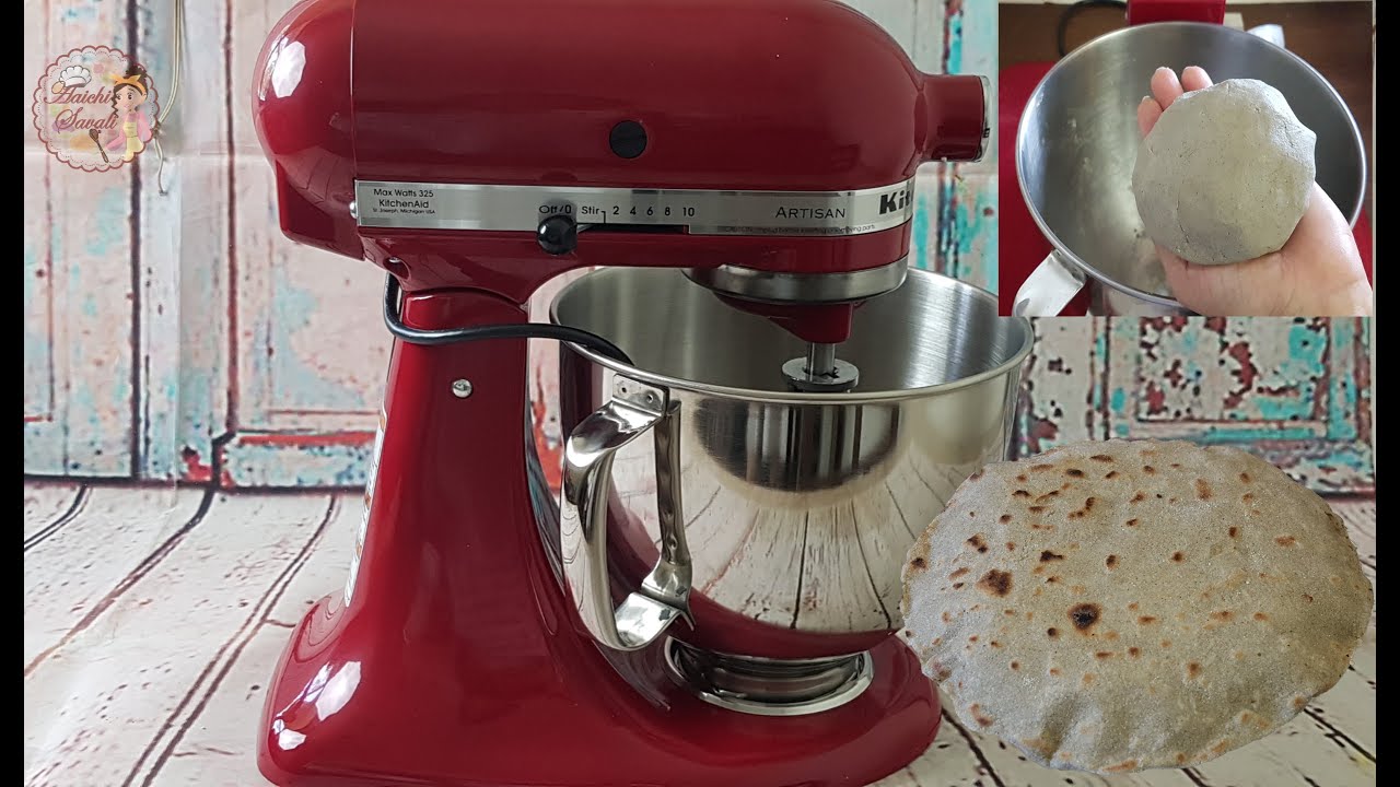 Glutenfree Bajra Bhakri/Millets Flatbread in KitchenAid Mixer/Making Dough in KitchenAid Stand Mixer