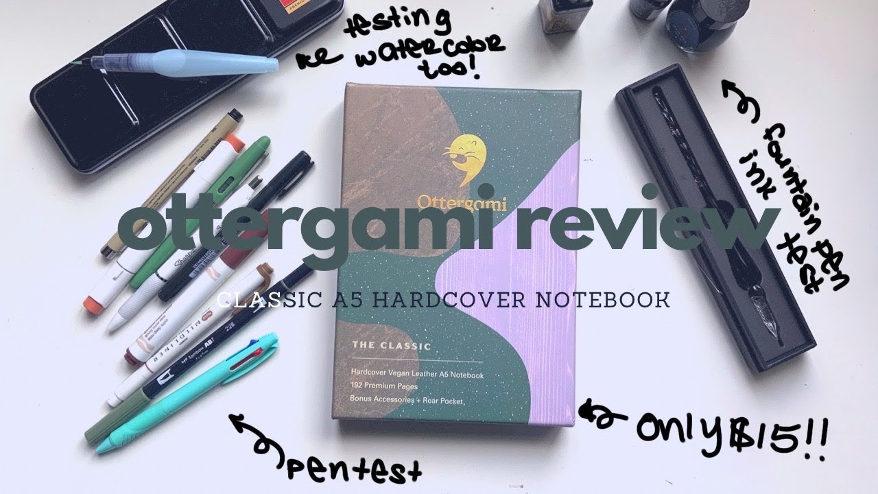 I Can’t Believe It! | Ottergami Bullet Journal Notebook Review | Pen & Paint Test | Paper Comparison