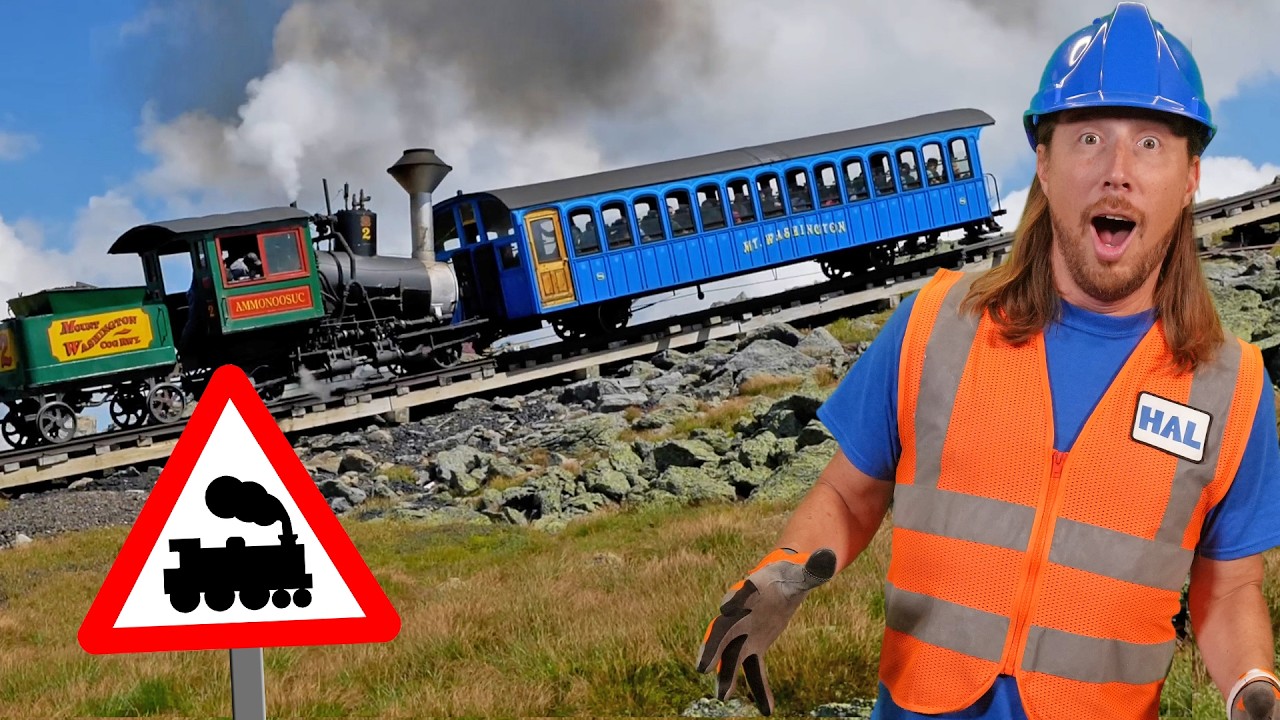 Handyman Hal explores Trains | Mt. Washington Cog Railway | Steam Engine Train