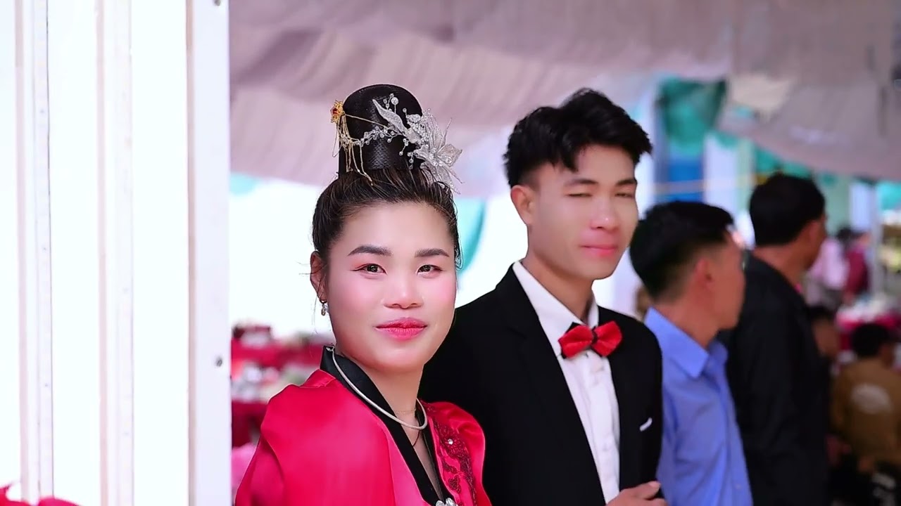 TOÀN CẢNH LỄ VU QUY CÔ DÂU HUYỀN TRANG - DUY LA TẠI TƯ GIA NHÀ GÁI BẢN KHÁ NGHỊU XÃ PÚNG BÁNH 