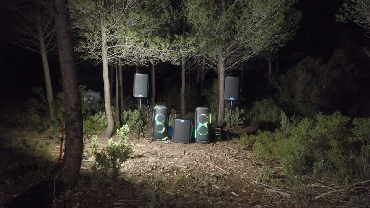 Two Partybox ULtimate VS PA Alto TS4 system