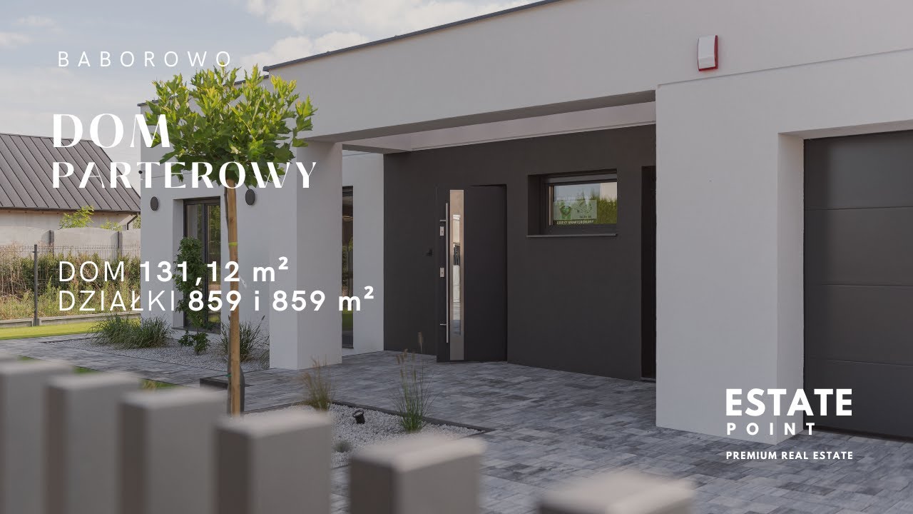 NOWOCZESNY DOM | BABOROWO | 131,12 m²  -  NA SPRZEDAŻ | ESTATE POINT