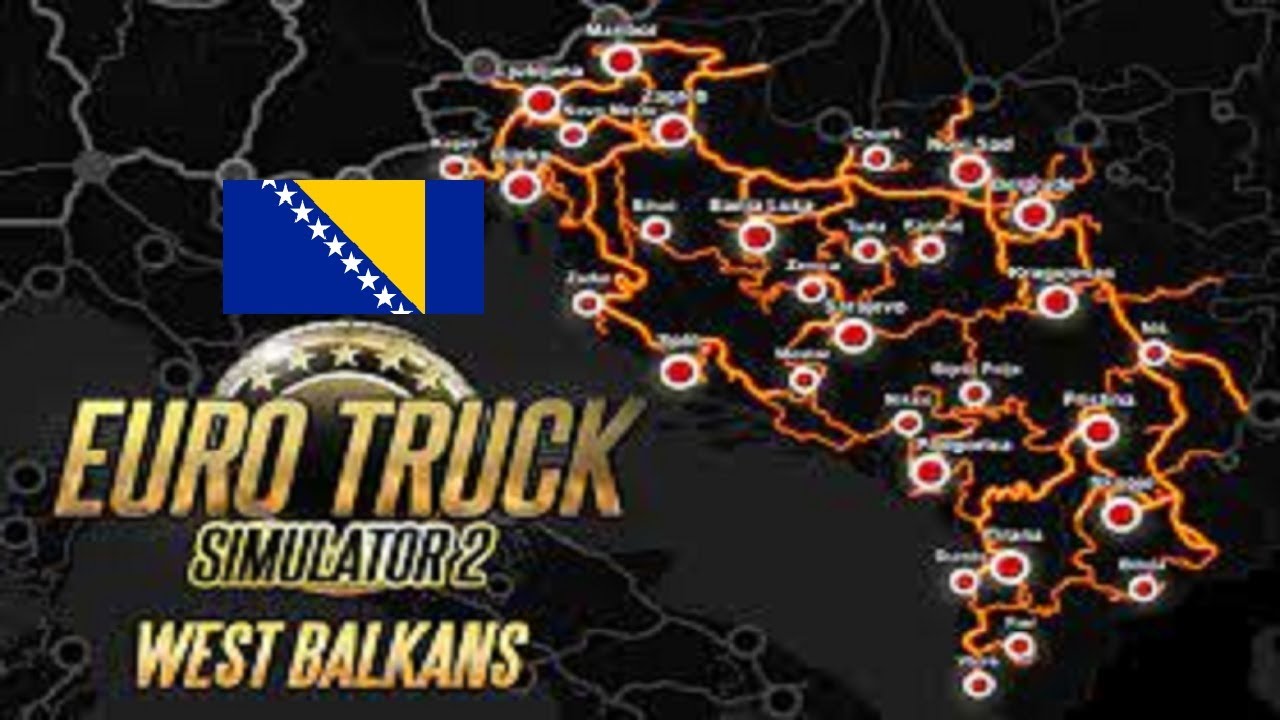 Euro Truck Simulator 2 West Balkans/Ets2 west balkans Bosnia and Herzegovina road trip (5x speed)