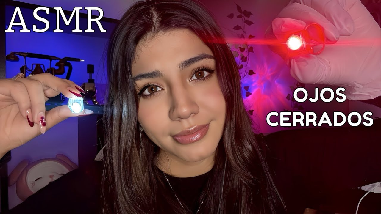 ASMR ESPAÑOL / EXAMEN DE NERVIOS CRANEALES PERO CON LOS OJOS CERRADOS (parte 2)