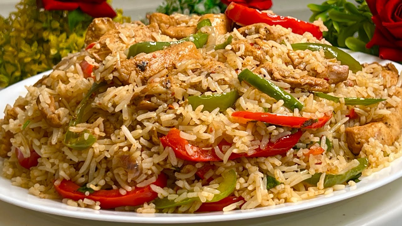 Homemade Chicken Fajita Rice | Simple & Tasty Recipe | Spicy Chicken Fajita Rice | Fajita Rice 