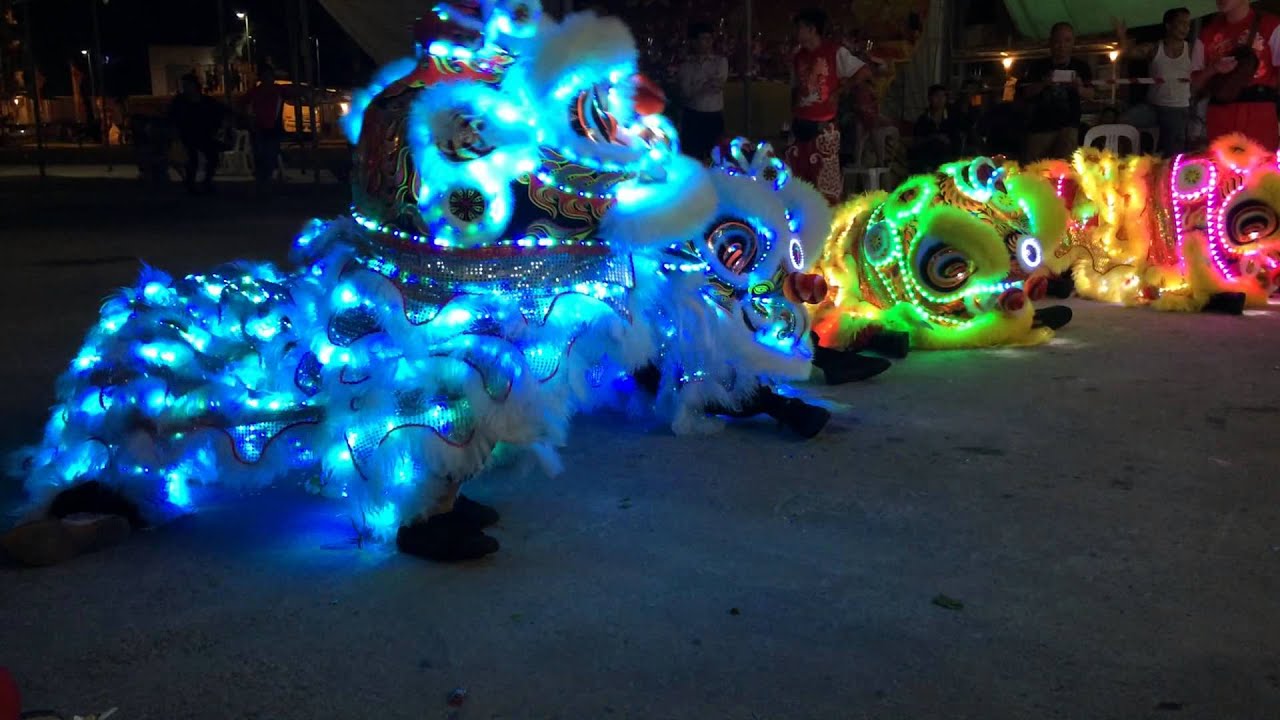 2014 君龍壇庆祝张公圣君千秋 - LED Lion Dance