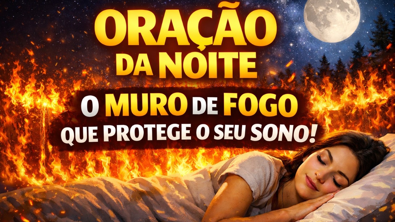 ORAÇÃO DA NOITE: O MURO DE FOGO QUE PROTEGE O SEU SONO E SUA FAMÍLIA!