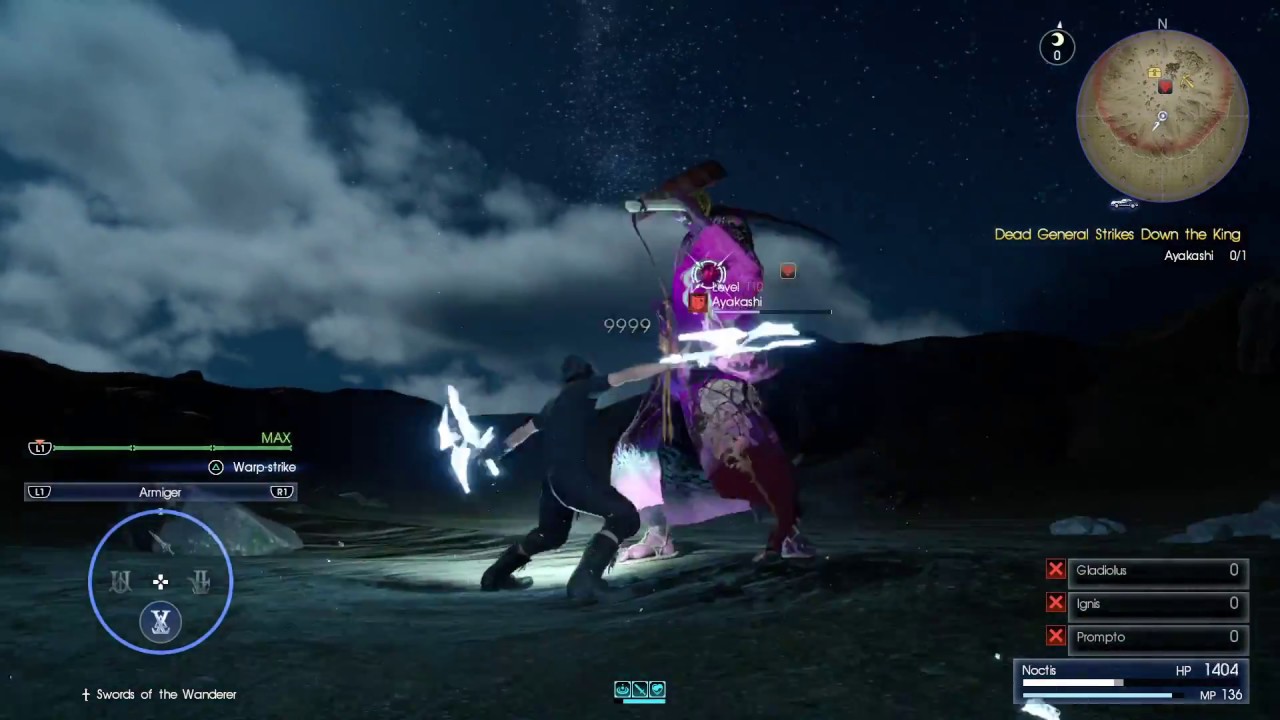 FINAL FANTASY XV - Level 1/No Item Challenge - Ayakashi