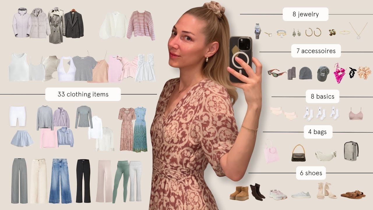 Everything I Own: Minimalist Wardrobe (33 Clothing Items &bull; 66 Total)