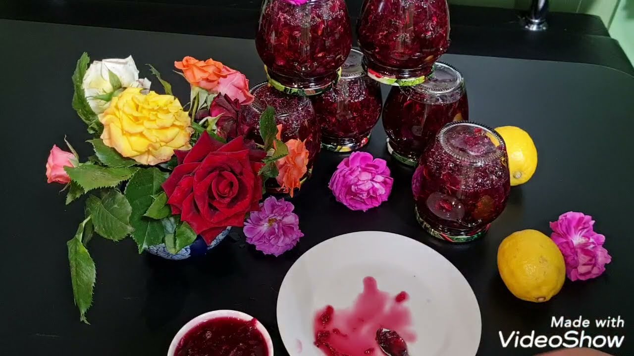 Cea mai simplă  rețetă  de Dulceață  de trandafiri. Perfect pentru Iarna dureri de gât și virusuri.