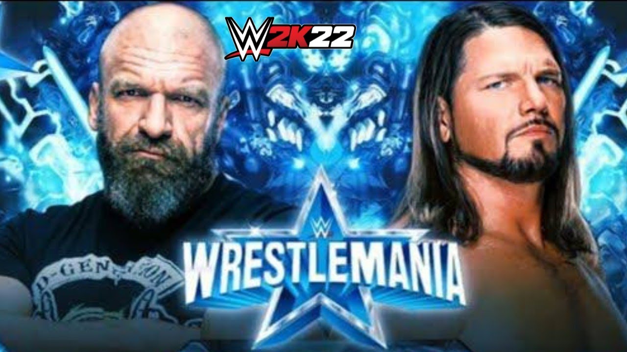 Full Match - Triple H vs A J Style Extreme Rules Match -6 WWE 2K22