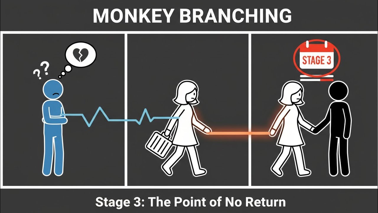 Monkey Branching Decoded: The 6 Psychological Shifts Before She Leaves
