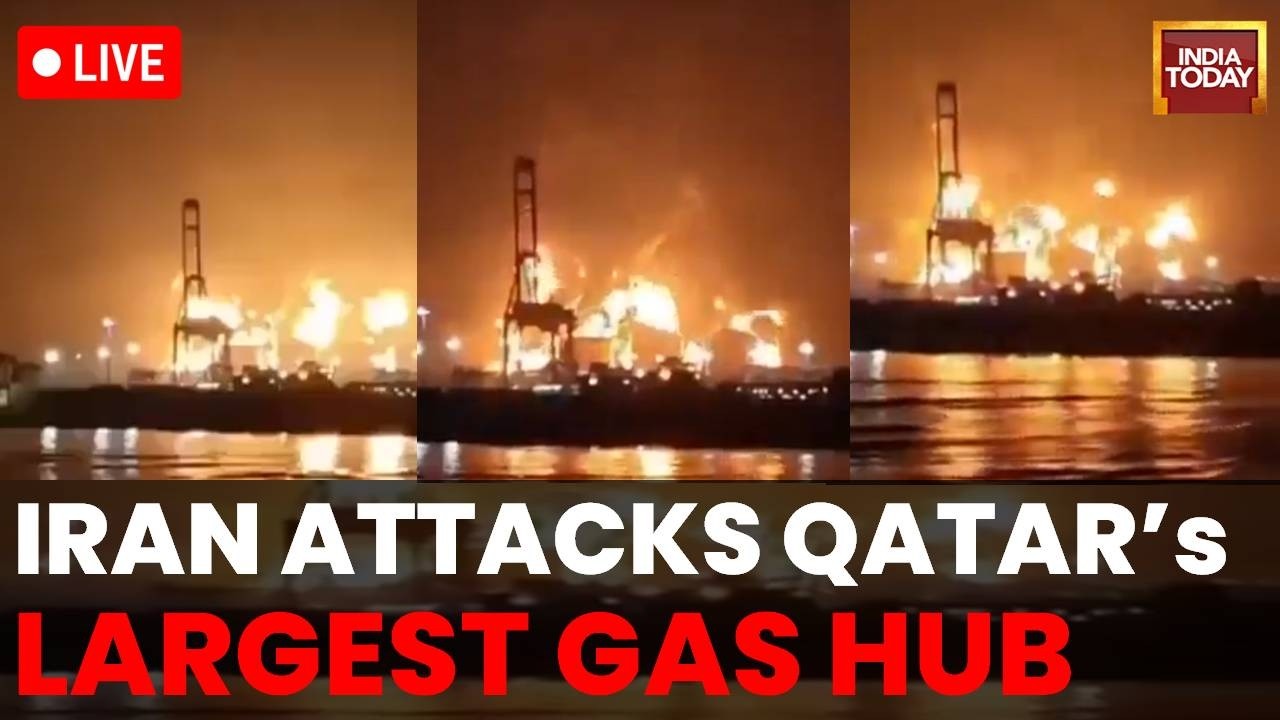 Iran Attacks Qatar: Iran Missiles Hit Qatar's Ras Laffan Gas Facility LIVE | India Today LIVE