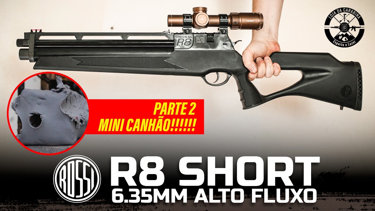 R8 SHORT 6.35mm Alto Fluxo em Ação: Teste Completo de Impacto e Penetração - PARTE 2
