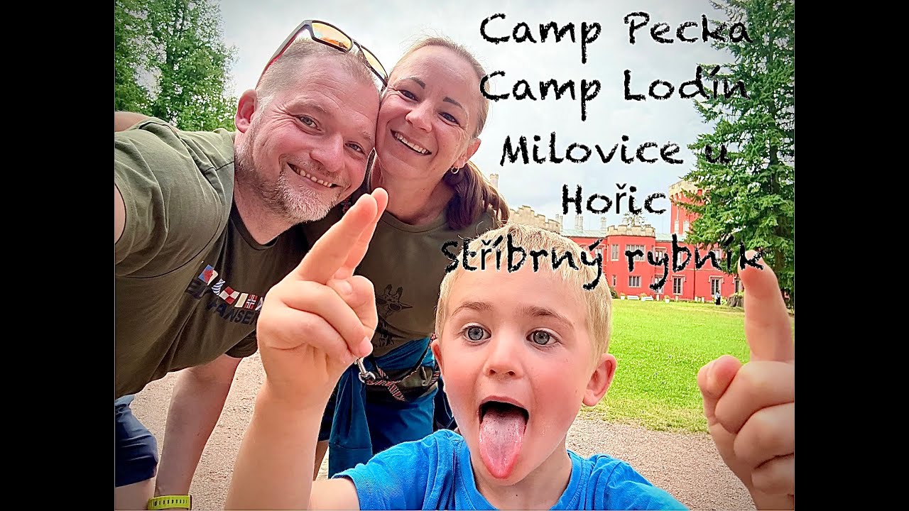 4 kempy v jednom. Kemp Pecka, Kemp Lodín, Milovice u Hořic a Stříbrný rybník.