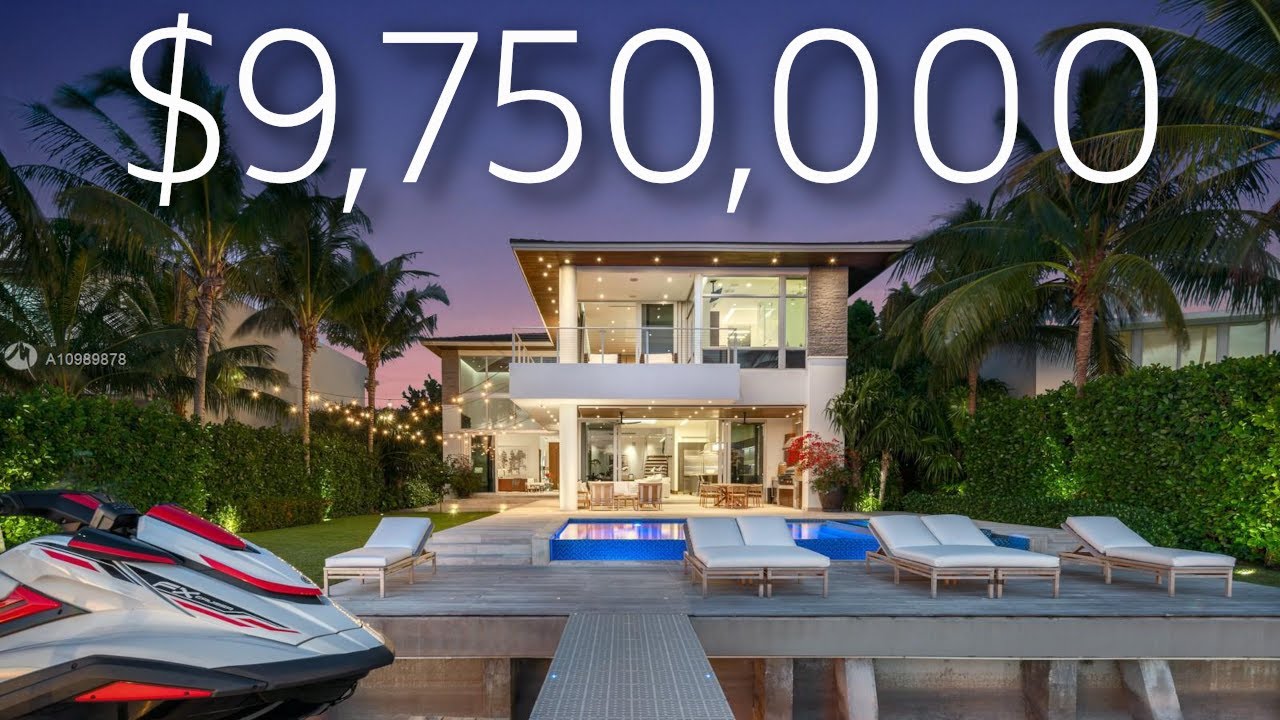 INSIDE A $9,750,000 MODERN MIAMI HOME ON THE WATER! South Florida Luxury Real Estate!