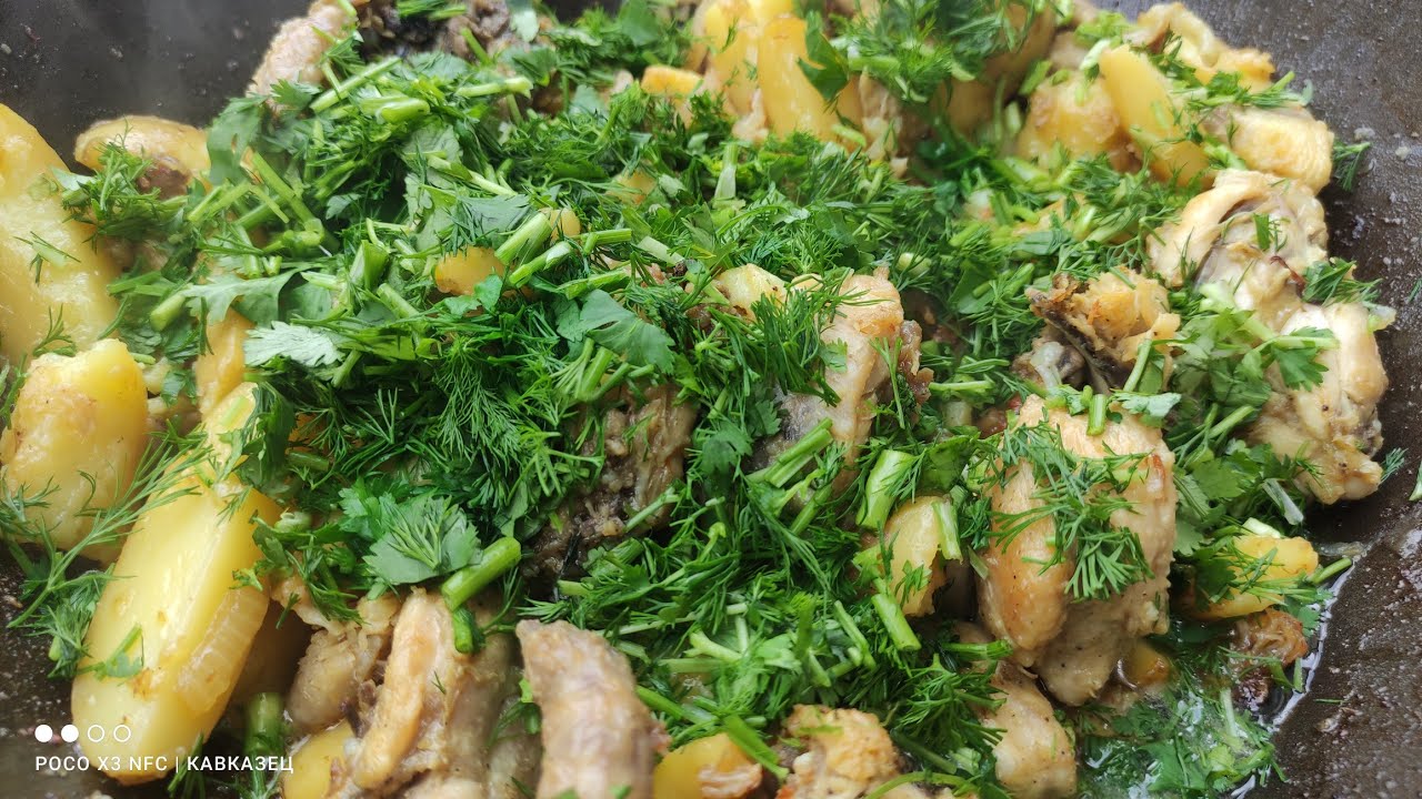 Очень вкусный и простой рецепт. Доступен всем. Курица с кортошкой в КАЗАНЕ на огне