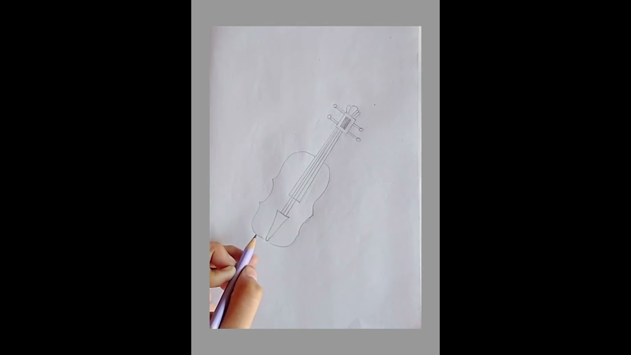 Violin line art ||drawing ||drawingforbeginners ||drawing4kids ||art #artclass ||easydraw ||draw 