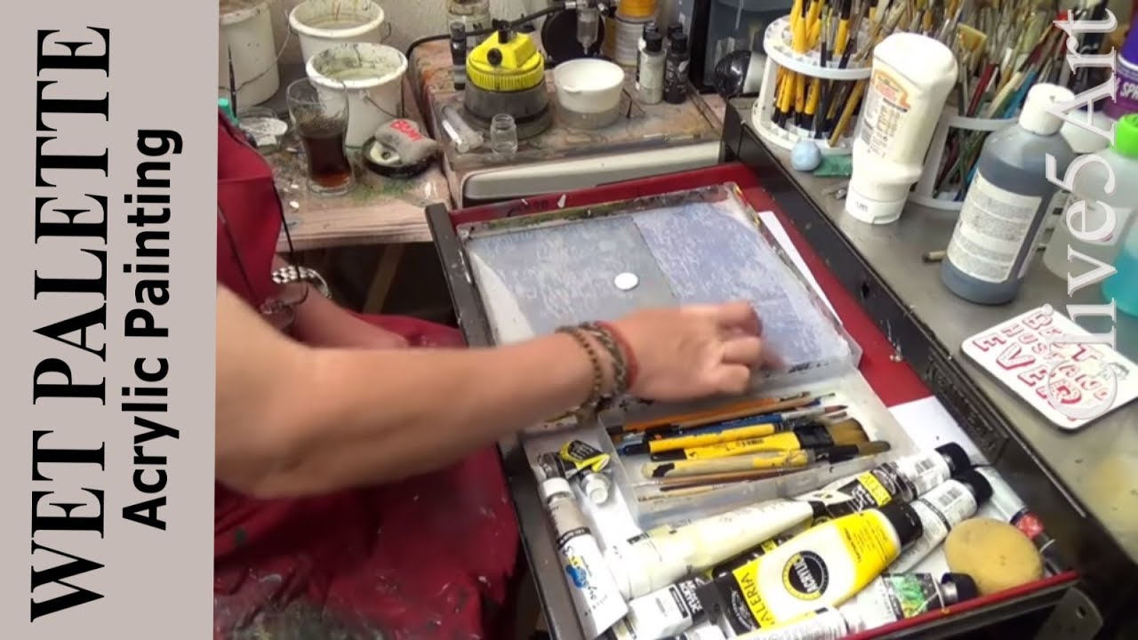 WET PALETTE Acrylic Painting, Tips,Techniques,