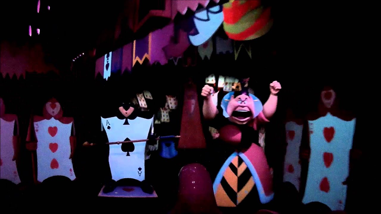 Alice in Wonderland Disneyland Ride 2015 Night Vision