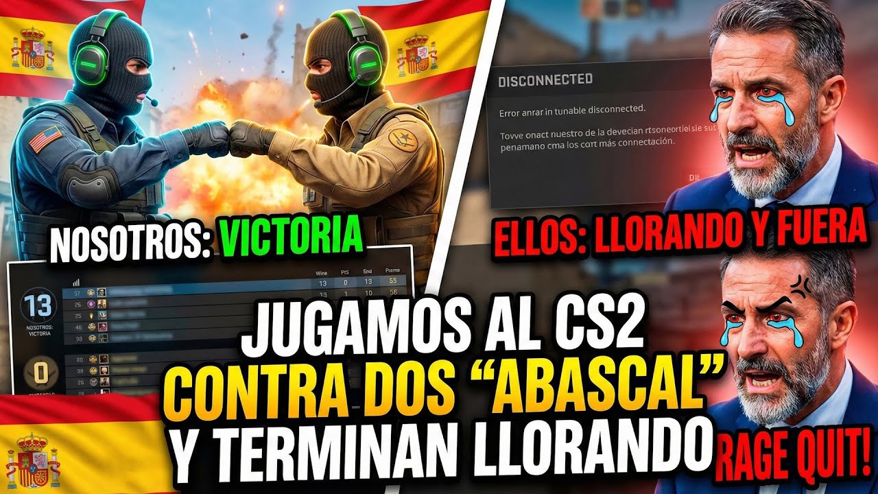 JUGAMOS CONTRA SANTIAGO ABASCAL Y TERMINA LLORANDO | Counter Strike 2