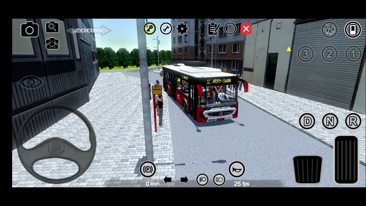 Proton bus simulatör Kadıköy Üsküdar 12 hattı yeni mercedes connecto 